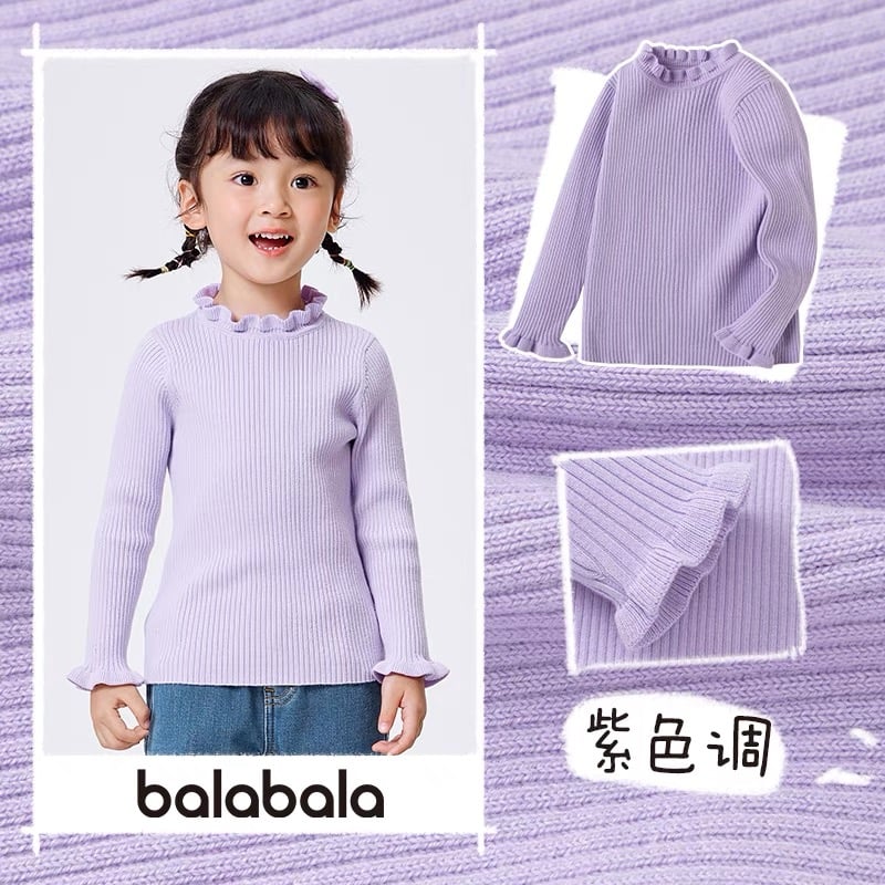Áo len cổ bèo Balabala 4 màu size 90 - 165