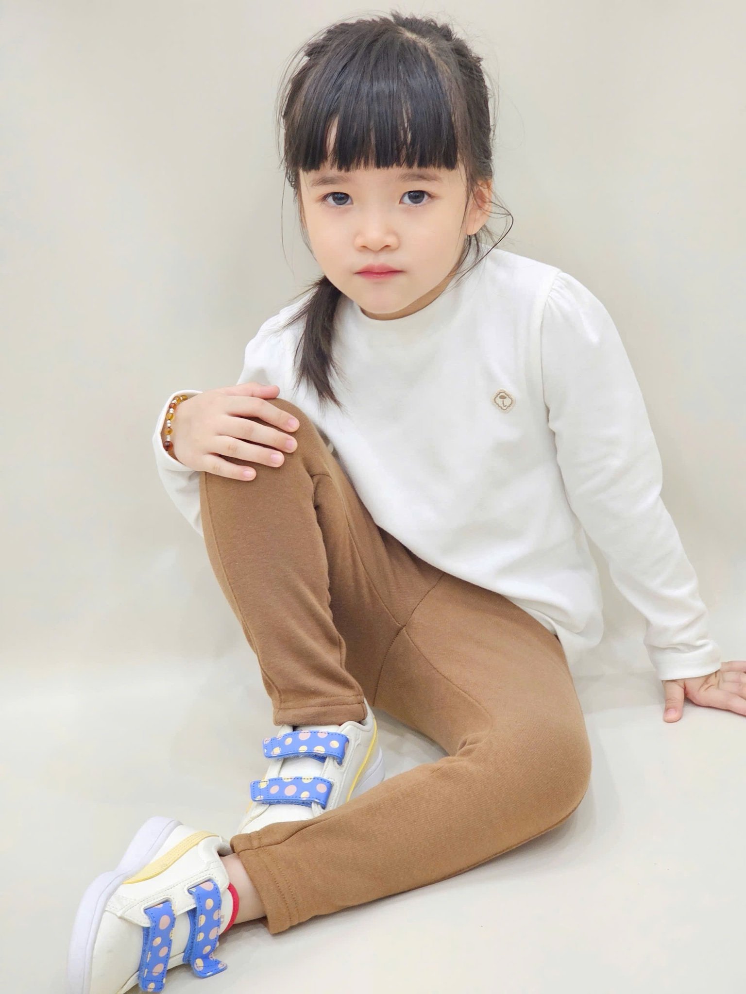 ABG35 - Áo thun cổ 2p dày dặn MM 2 màu hồng/trắng size 90-130 (1 số thiếu logo)