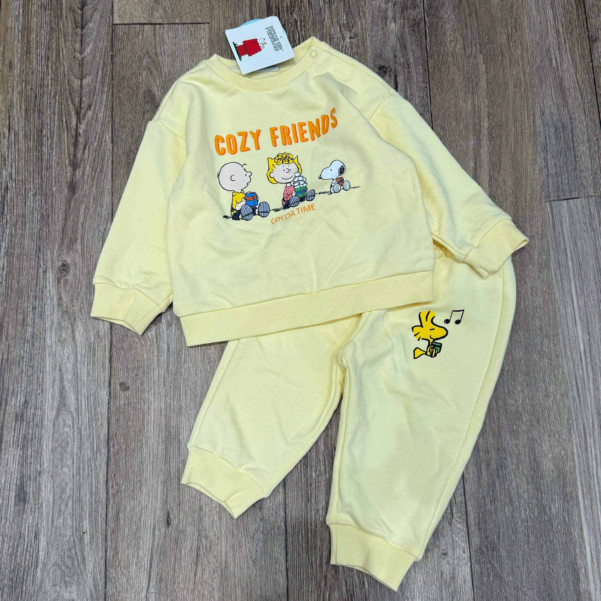 Bộ nỉ da cá Topten baby xuất Hàn dư xịn dòng nhí cho bé size 80-110