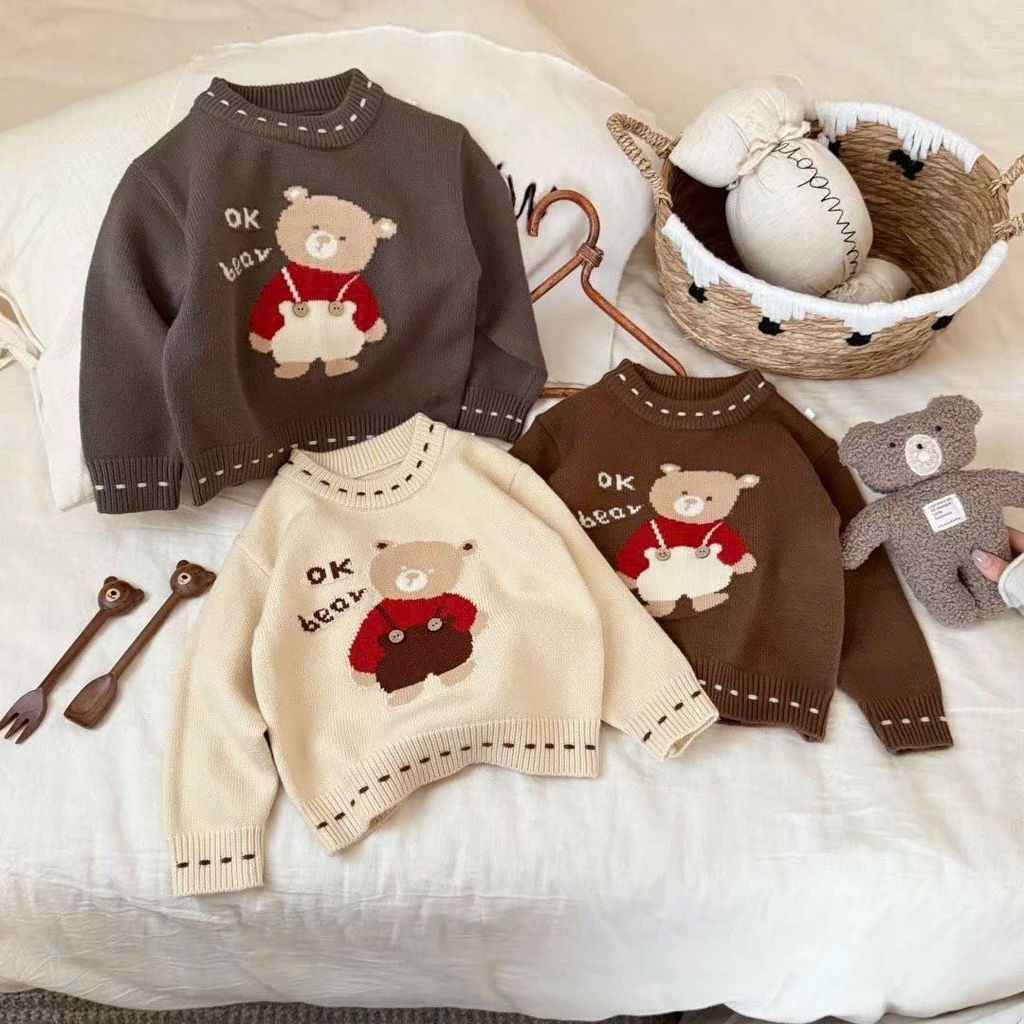 Áo len QC nhiều mẫu cho bé trai size 90-130