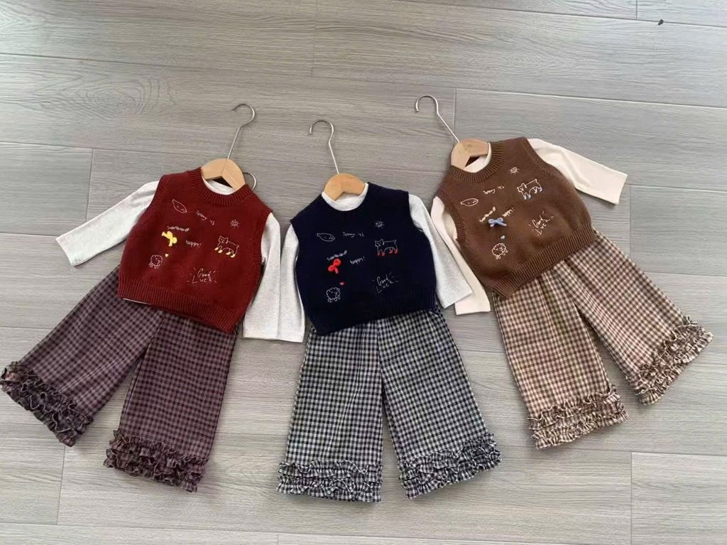 25181 - Set 3ct Fanxiaoke QC 2 màu cho bé size 80-120