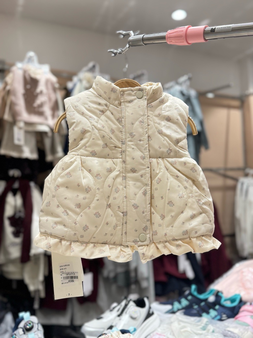 Gile hoa nhí lót nỉ siêu nhẹ ấm nhiều màu cho bé gái size 90-130