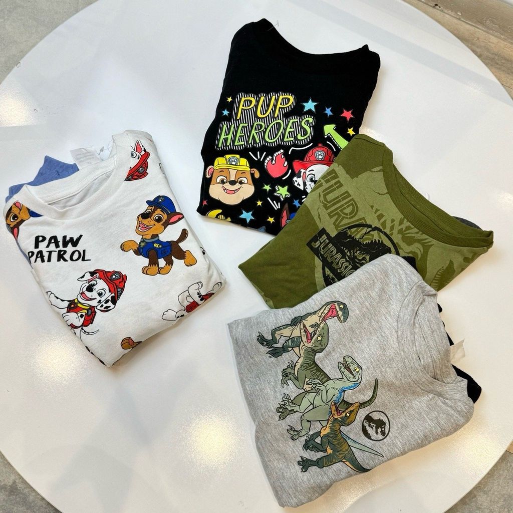 BBT22 - Bộ cotton nhiều mẫu cho bé trai size 3 - 7y