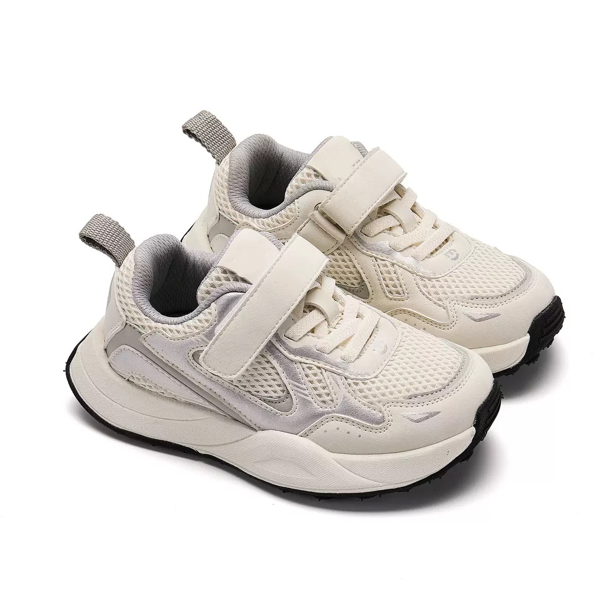 Giày thể thao siêu nhẹ 2 màu tím/kem cho bé size 27-37