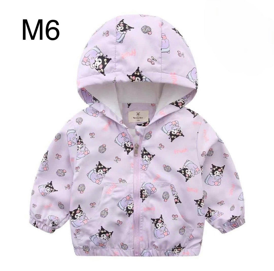 2024 - Áo gió lót cotton Ravedye Bear nhiều hình Bé Gái size 100 - 140