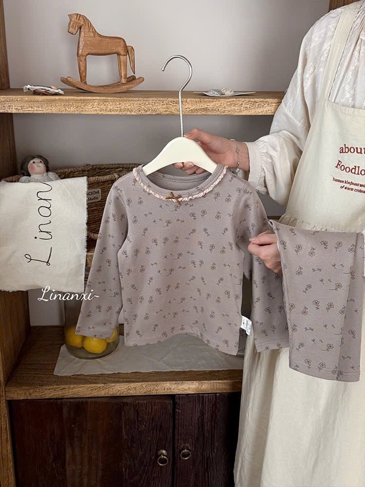 88060 - Bộ cotton Linanxi QC nhiều màu cho bé gái size 90-140