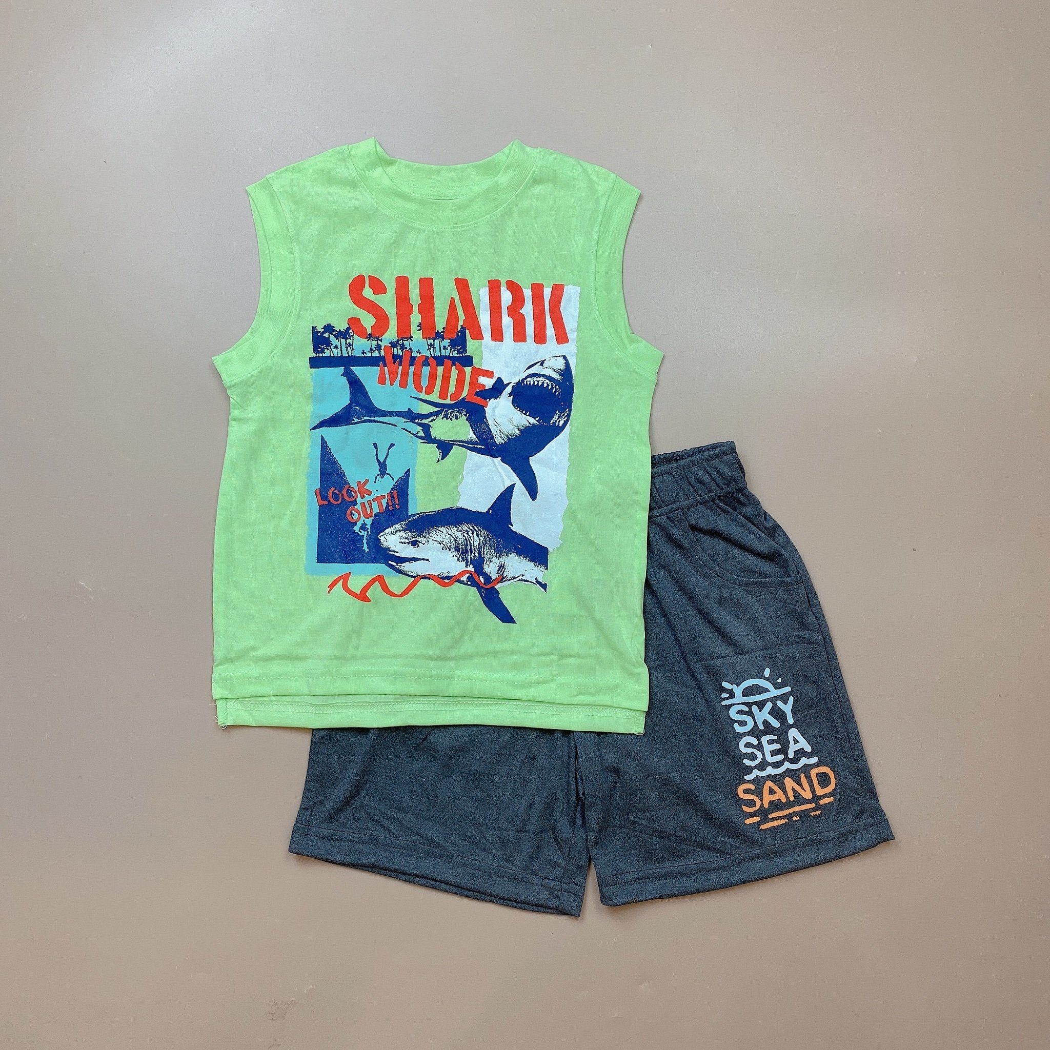 Bộ sát nách vai rơi Ru Design nhiều hình size XS - XL ( 5 - 14y )