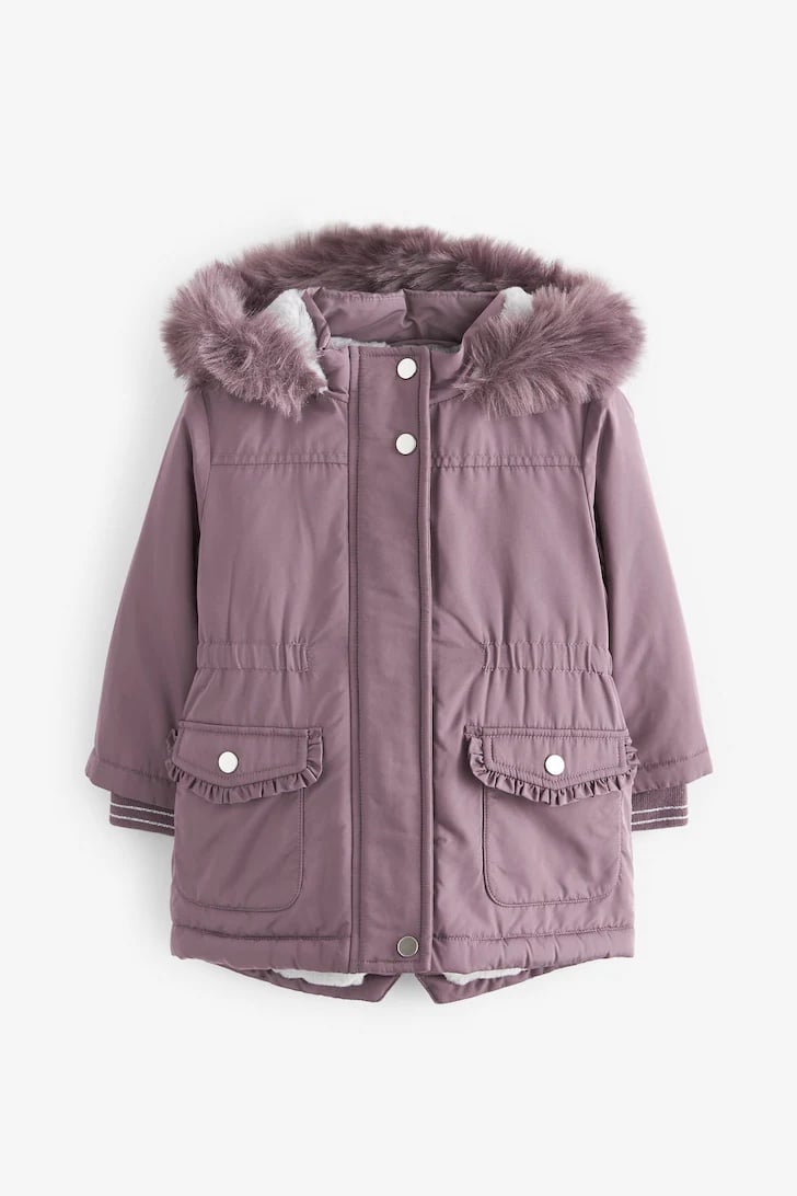 Áo khoác Parka Next lót lông 3 màu BG size 9m - 7y