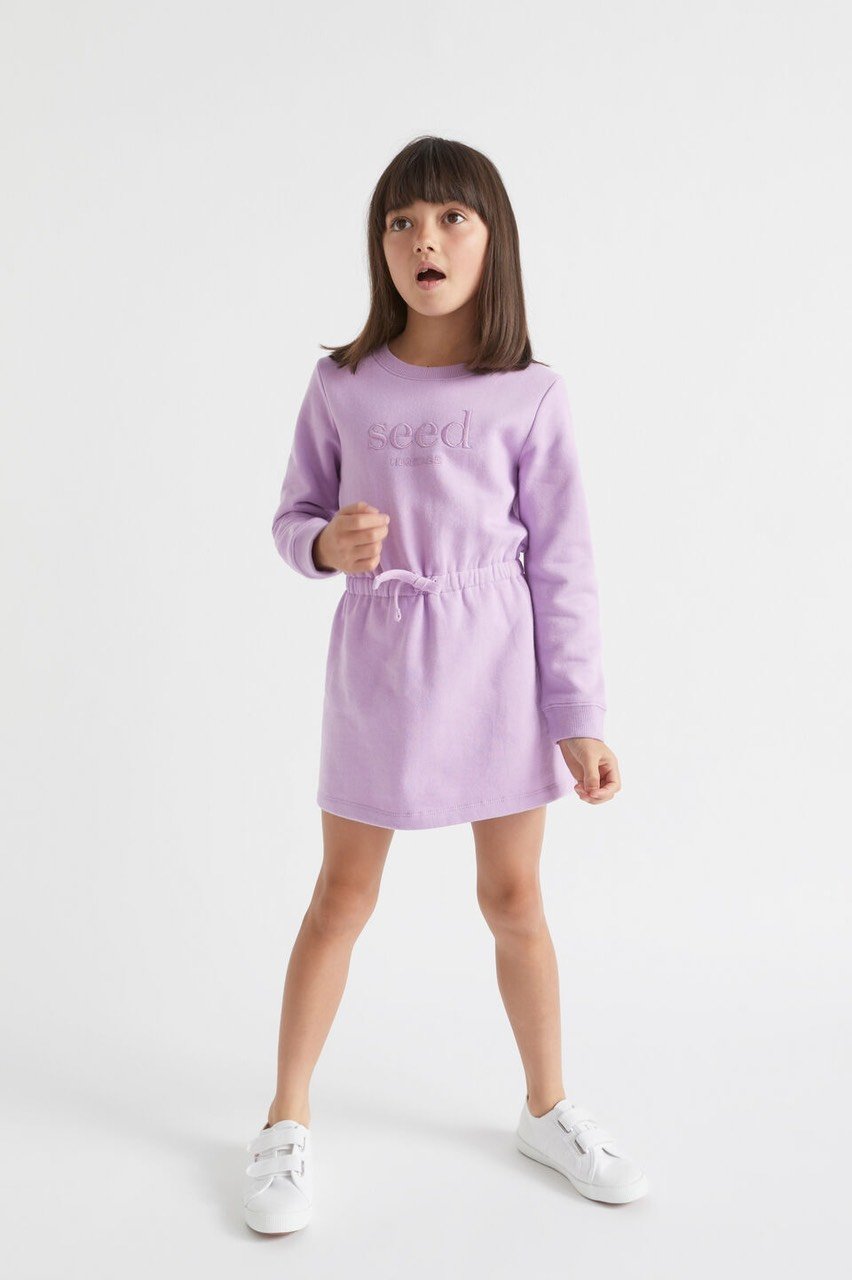 V00107 - Váy nỉ bông chun eo nhiều màu size 12m - 10y