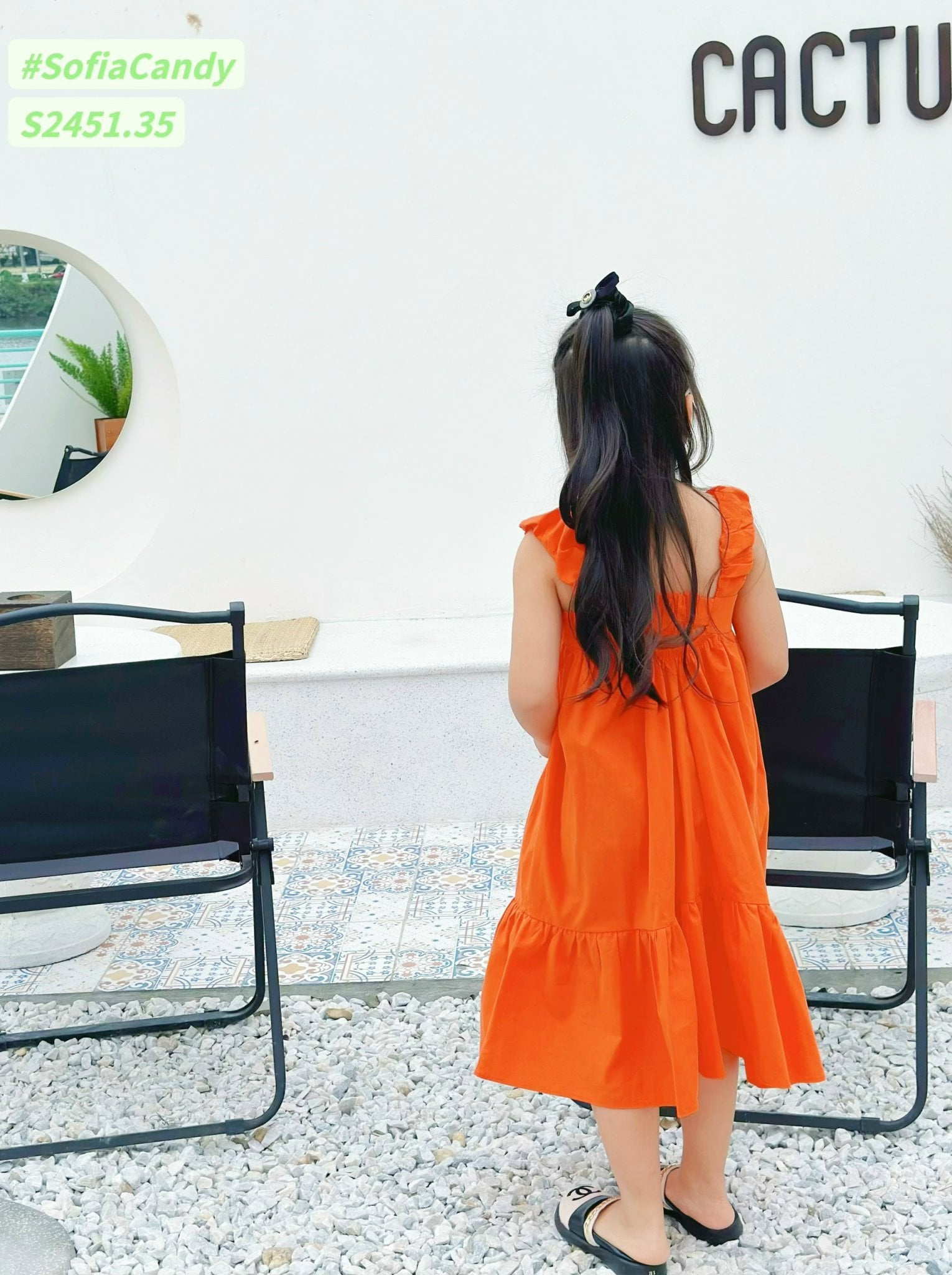 Váy thô Sofia Candy hai dây thêu hoa ngực nhiều màu size 1-10y