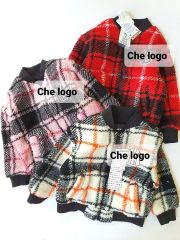 Áo khoác bomber lông cừu lót nỉ M.L.B kẻ caro 3 màu size 110 - 155