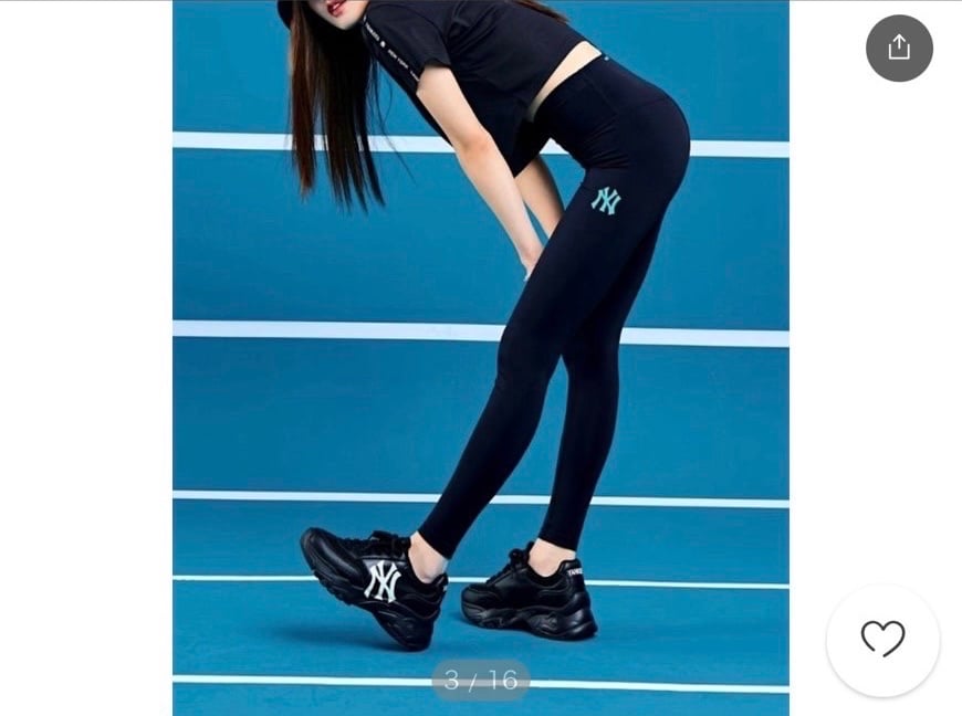 Quần legging MLB cho Mẹ 2 màu đen / tím
