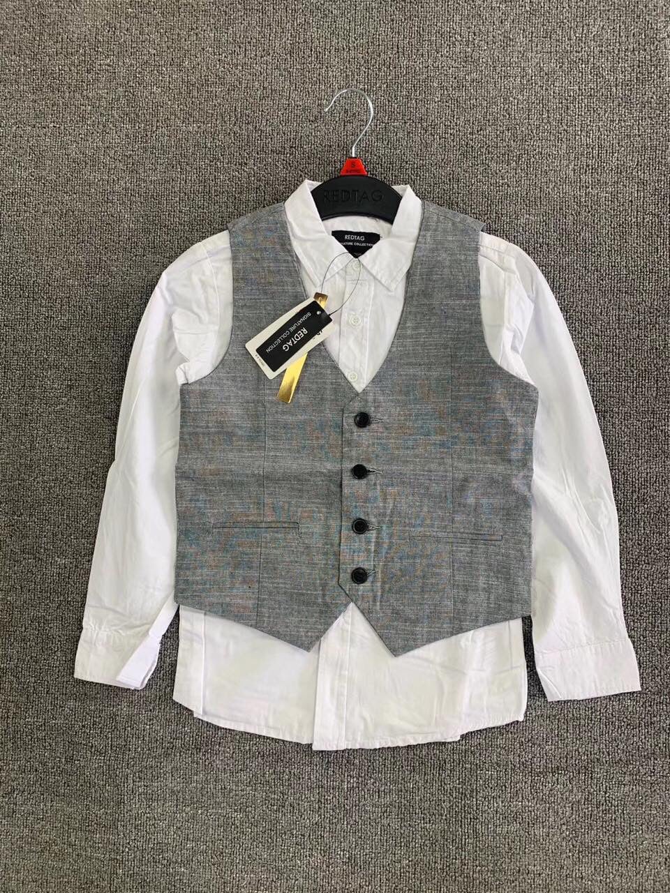 Set áo sơ mi kèm gile