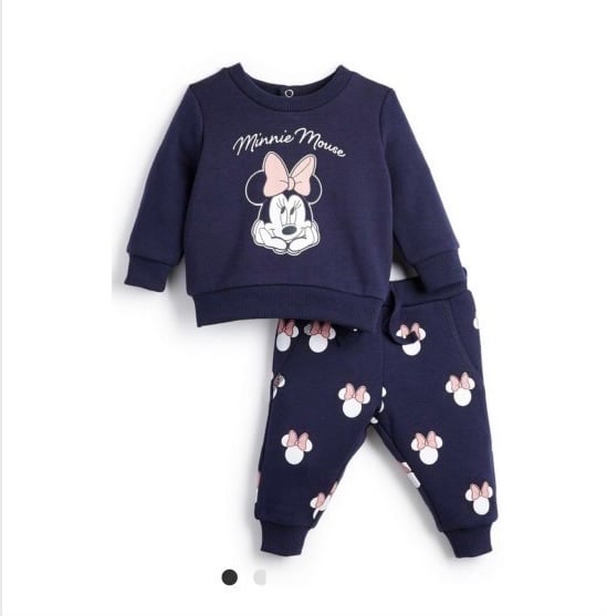 Set bộ Primark nỉ bông navy minnie mouse