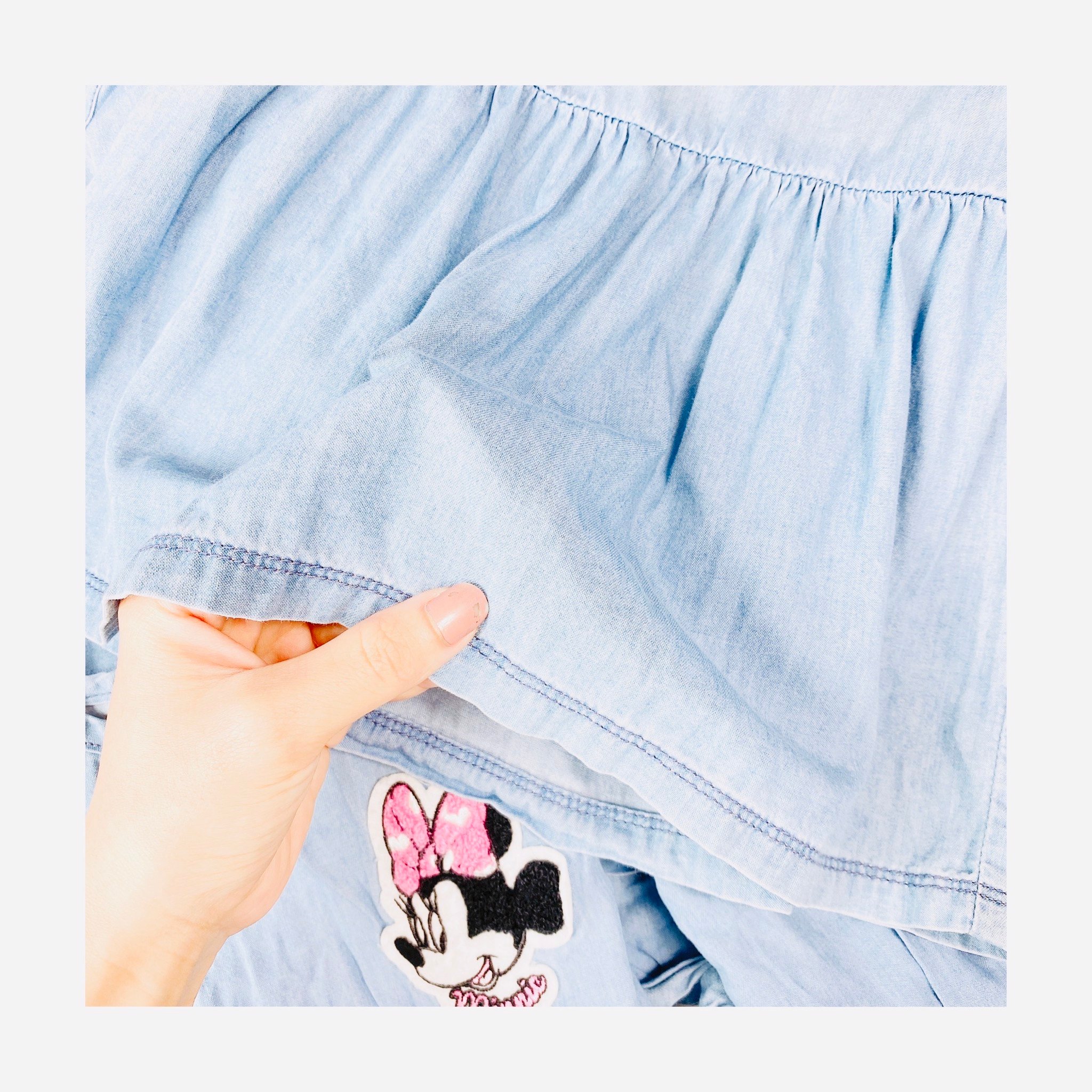 V00061 - Váy denim xanh jean 2 màu BG