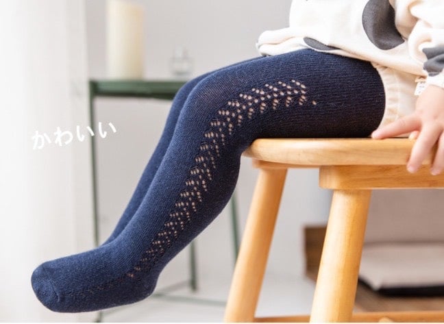 Quần tất len lỗ Kid