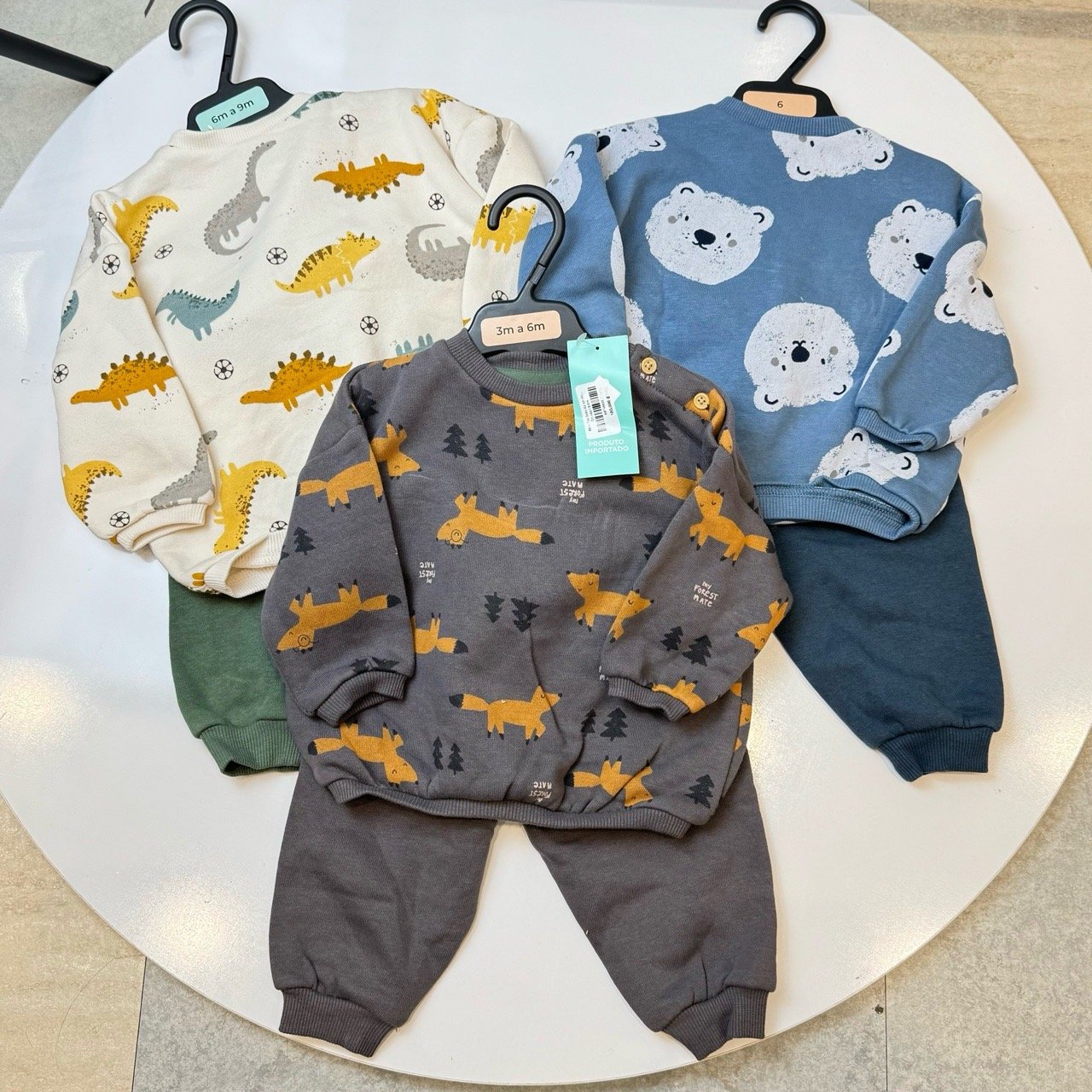 Bộ nỉ Tex Baby dư xịn nhiều màu cho bé trai size 6m-6y