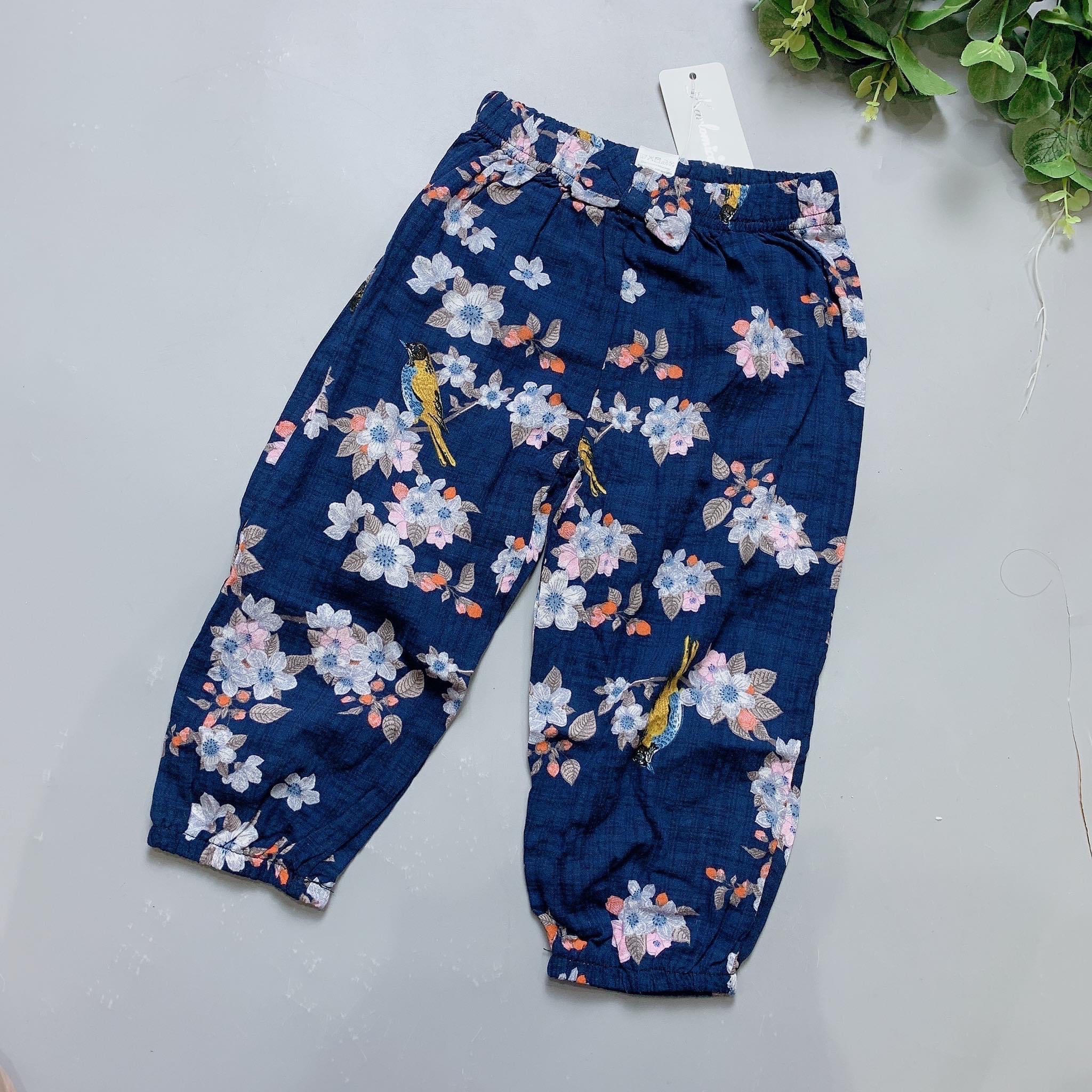 Quần alibaba Karlomico- navy chim hoa