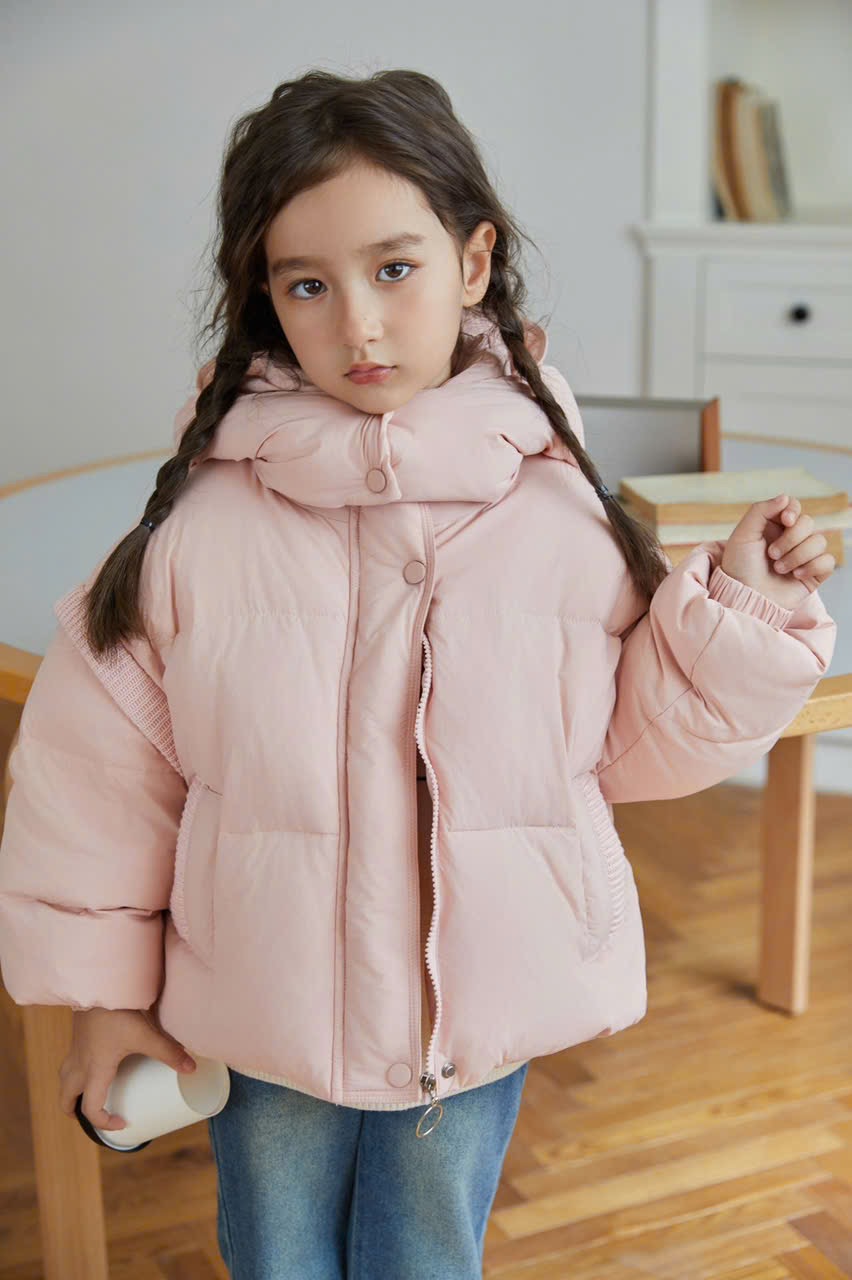 Áo khoác phao lông vũ nhẹ ấm 5 màu cho bé size 110-150