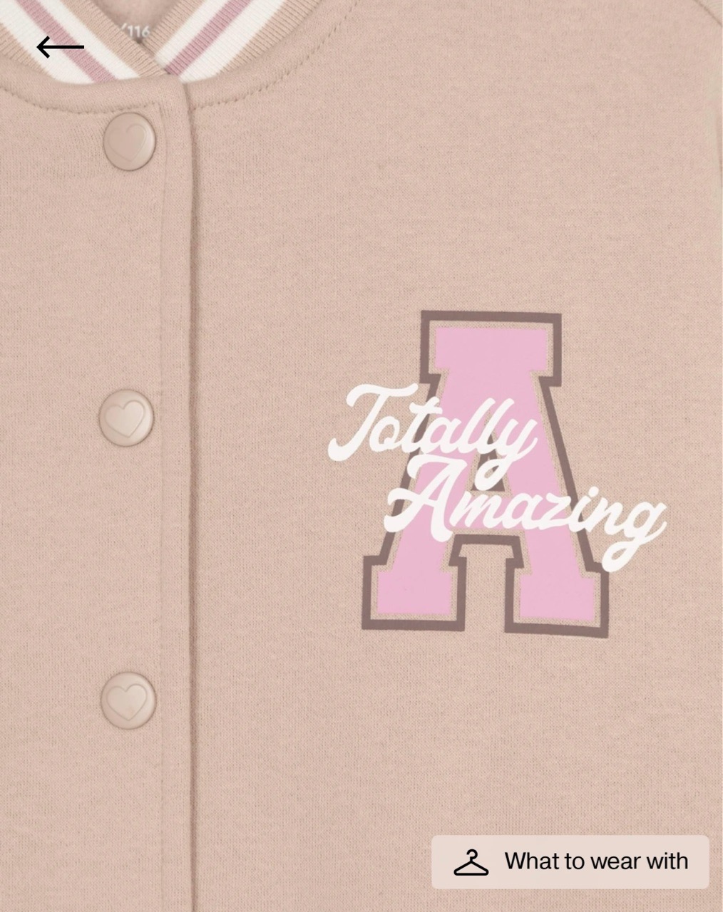 Áo khoác bomber nỉ bông GGJJ dư xịn 2 màu be/ghi bé gái size 2-8y