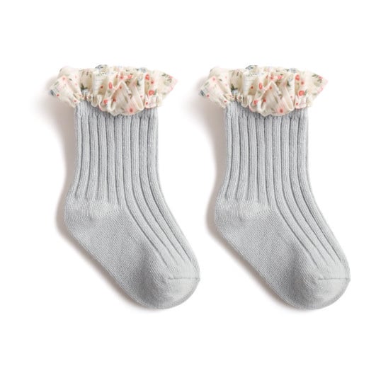 Tất cao cổ Nemo baby 5 màu cổ nhún bèo hoa