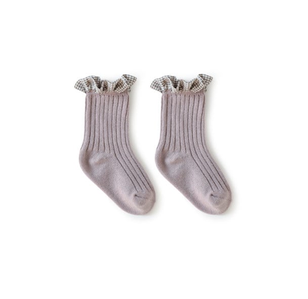 Tất cao tới bắp chân Nemo baby 6 màu cổ bèo kẻ