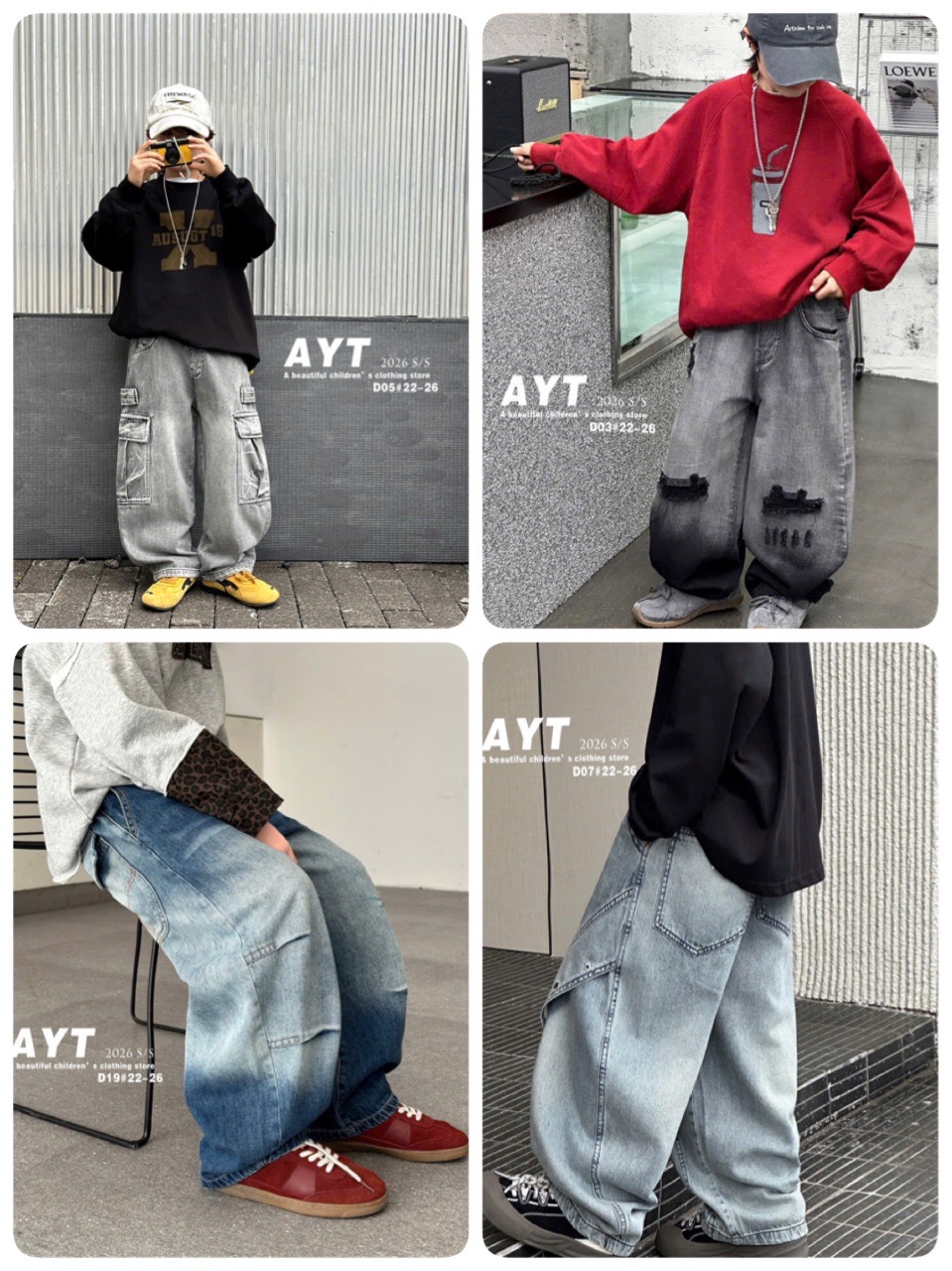 AYT - Quần jean 1 lớp mùa xuân cho bé trai nhiều màu size 110-140