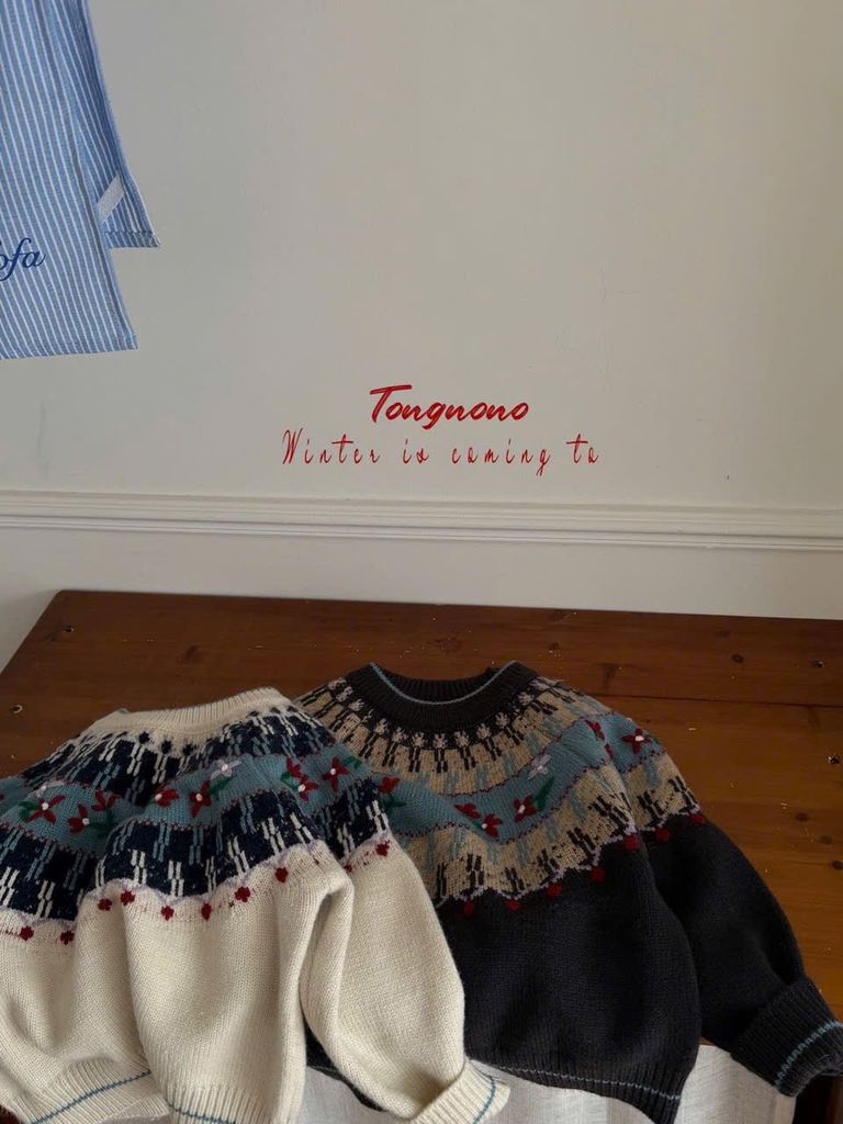 BM2 - Áo len Tongnono nhiều màu cho bé gái size 110-150