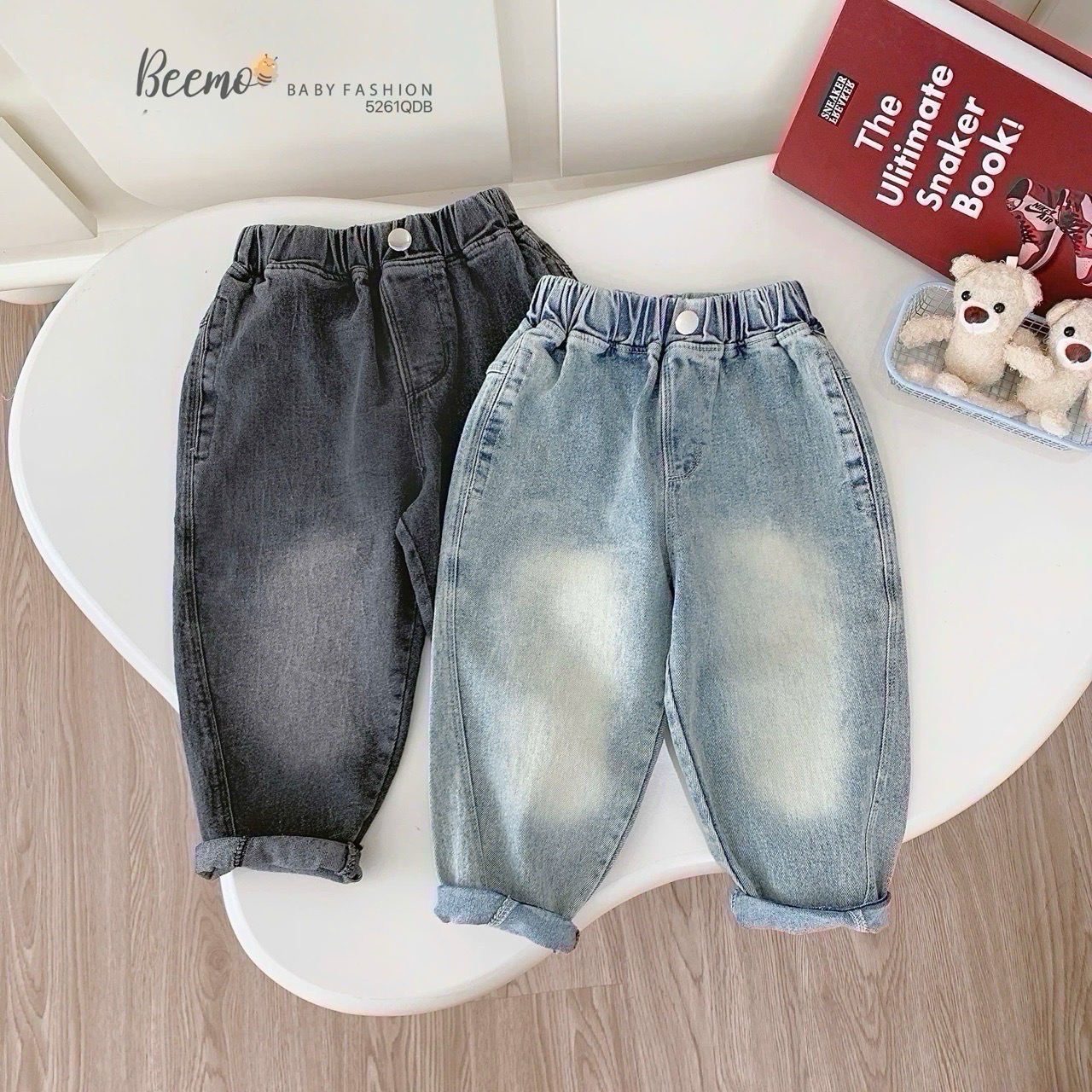 Quần jean mài Beemo cho bé trai size 80-130