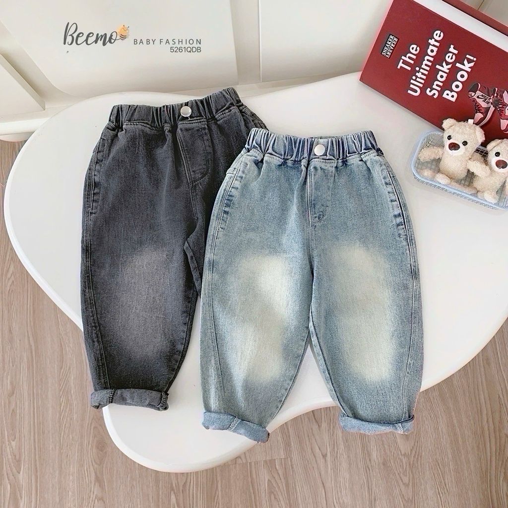 Quần jean mài Beemo cho bé trai size 80-130