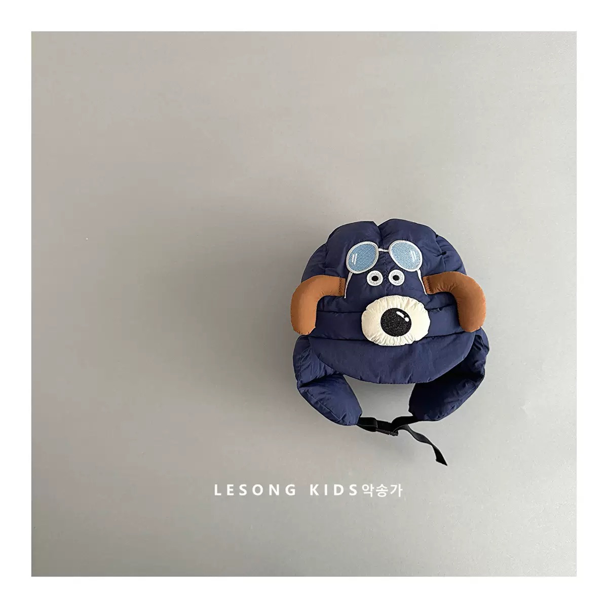 02 - Mũ phao họa tiết cún tai dài nhiều màu cho bé size 1-5y