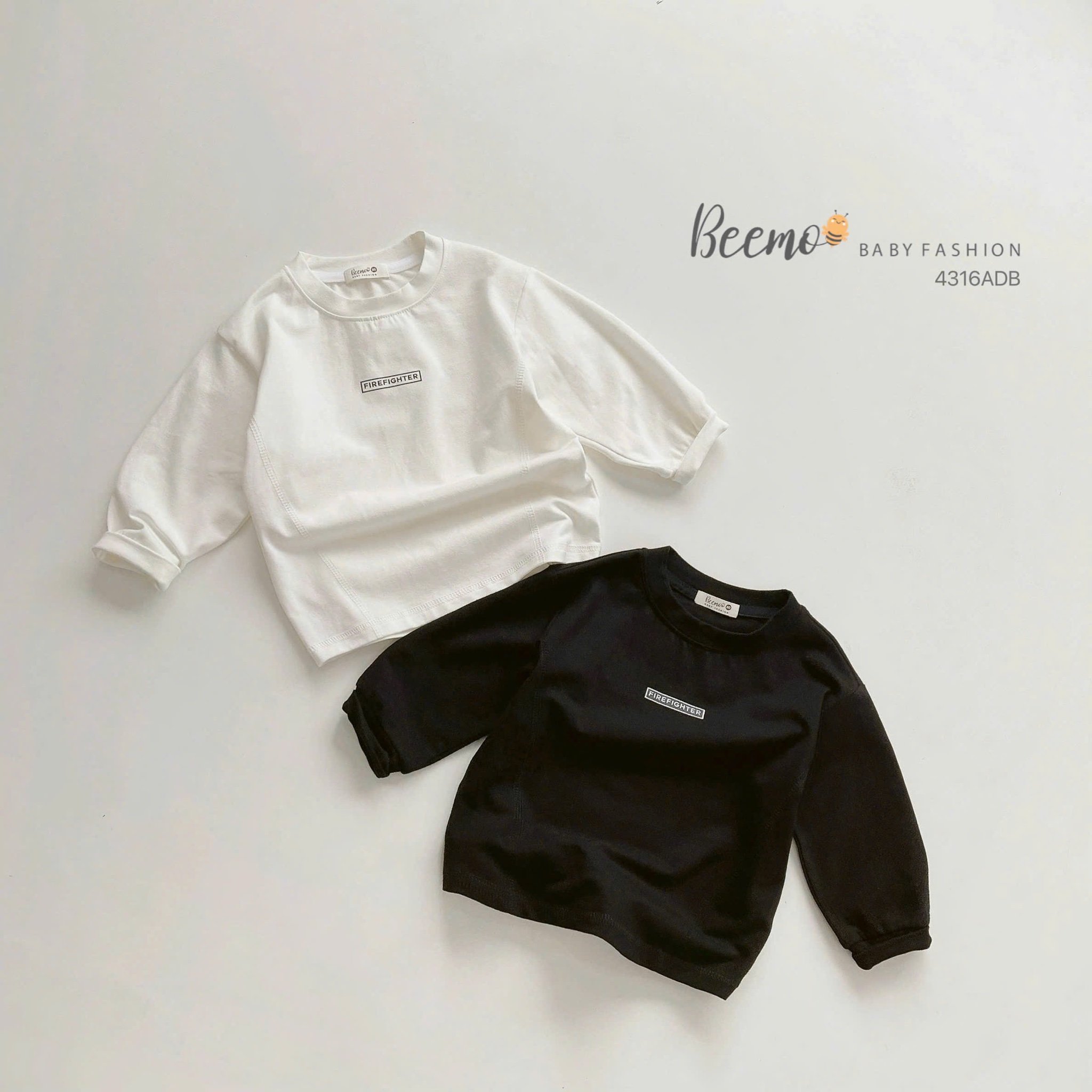 4316ADB - Áo cotton in giữa ngực Beemo