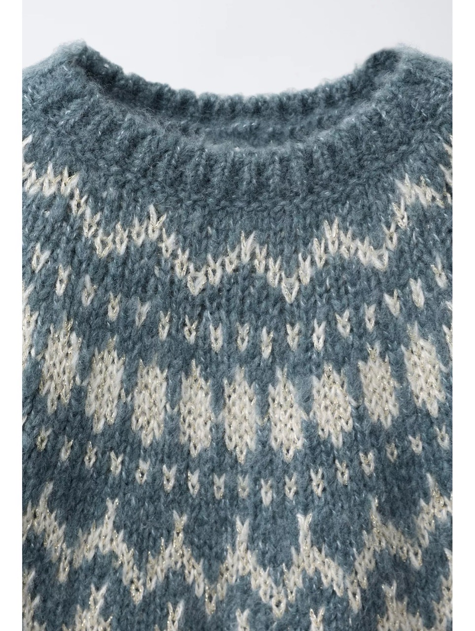 Áo len ZR họa tiết 2 màu hồng/xanh cho bé size 1-6y