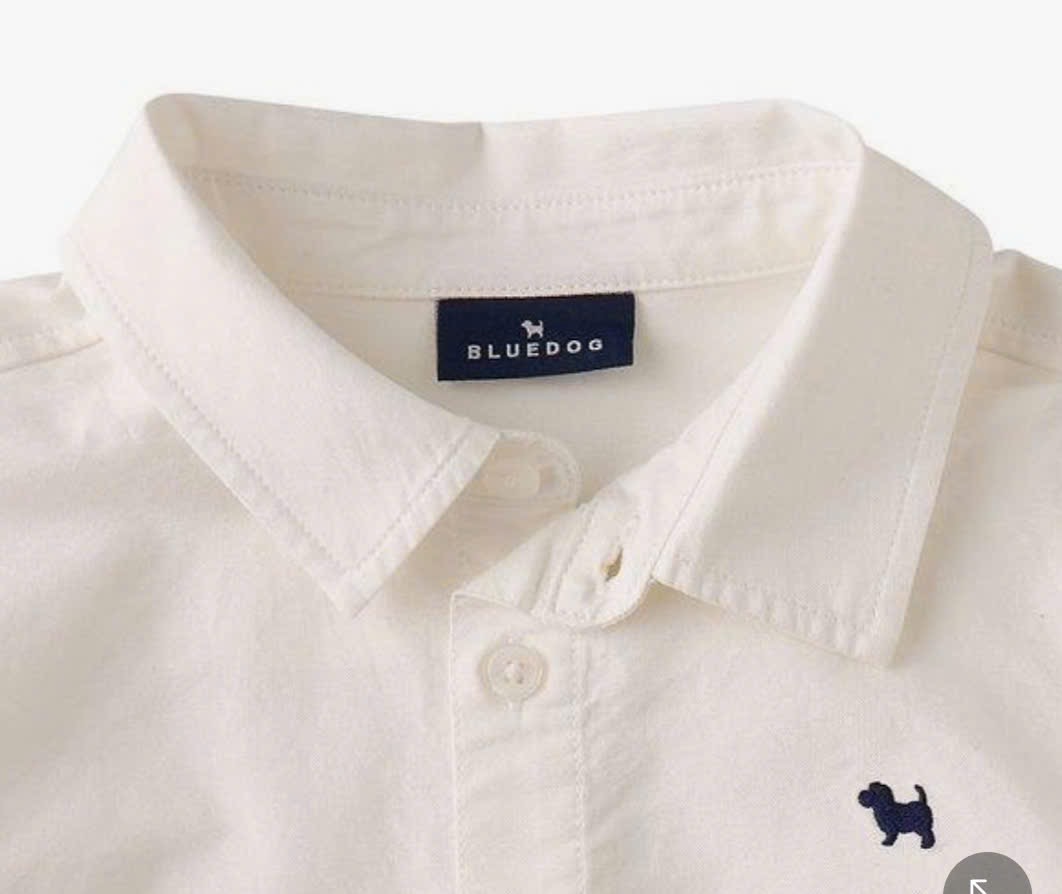 ABT01 - Áo sơ mi BD màu trắng bé trai size 100