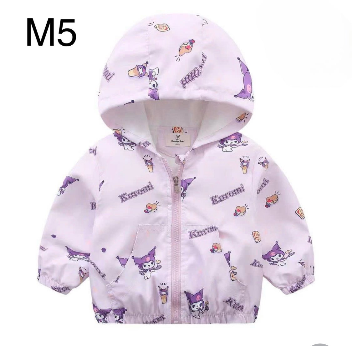 2024 - Áo gió lót cotton Ravedye Bear nhiều hình Bé Gái size 100 - 140