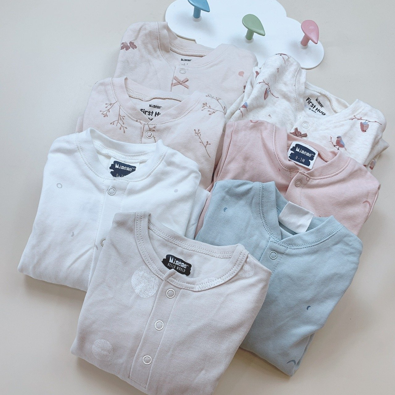 Body cotton liền thân Minene BTBG - Bảng màu 2