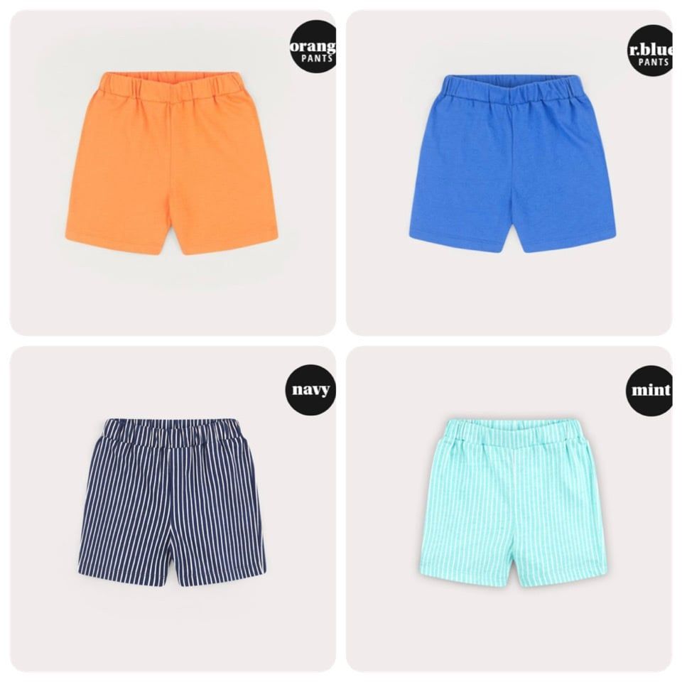 Quần đùi cotton Hej Mini xuất Hàn bé trai