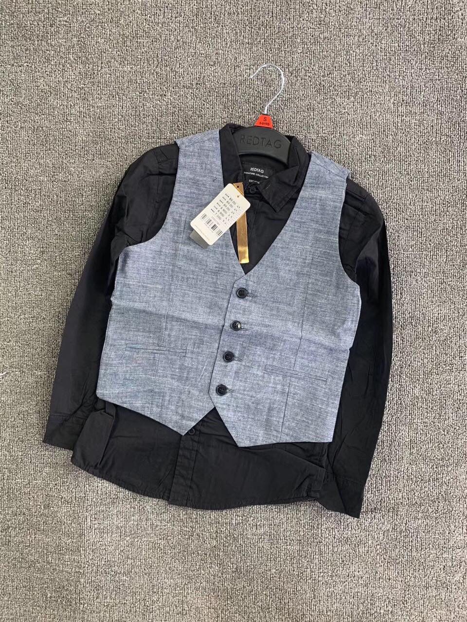 Set áo sơ mi kèm gile