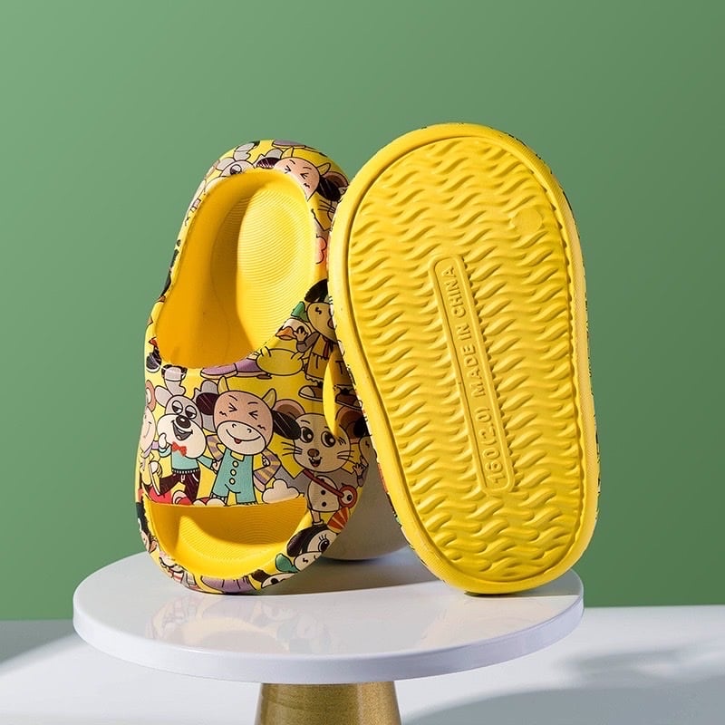 Dép in tràn hình động vật 4 màu BTBG