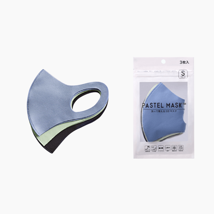 Set 3 khẩu trang Pastel Mask Nhật người lớn
