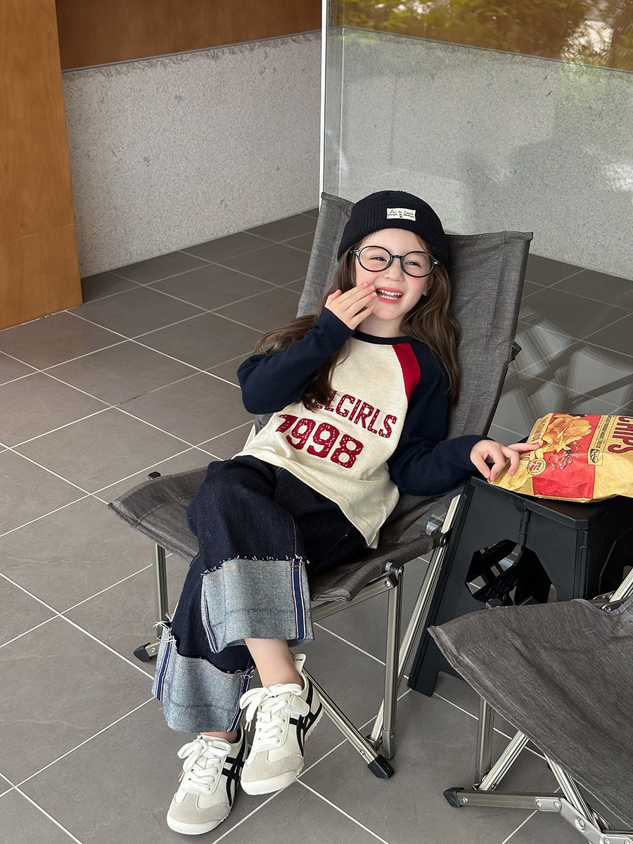 Áo len AMBB Novelgirls tay giác lăng cho bé size 110-160