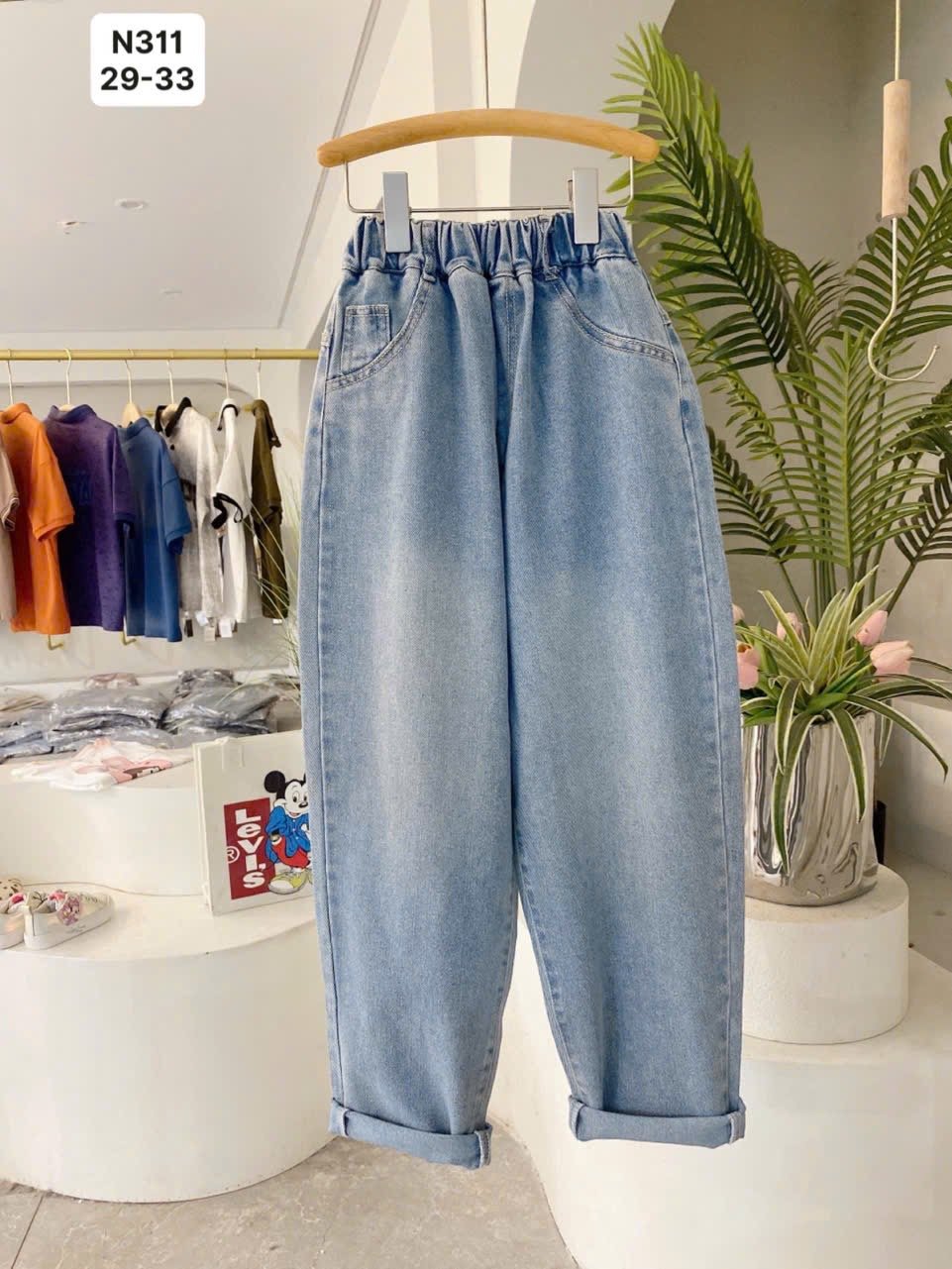 Quần jean QC nhiều mẫu cho bé size 120-170 (không kèm belt)