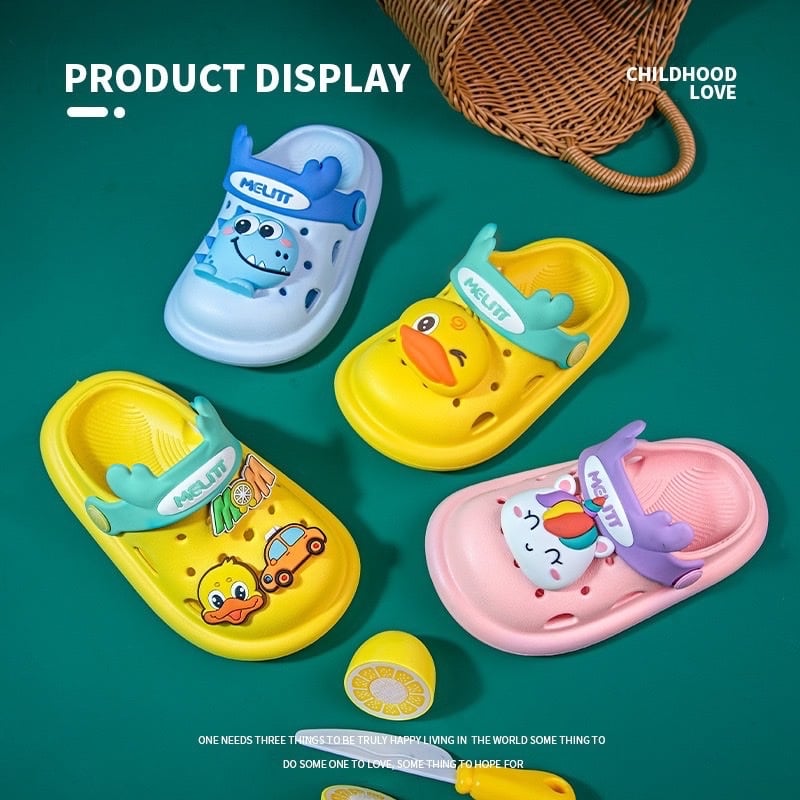 Sục nhựa viền sắc màu đính Jibit chữ Wow 3 màu BTBG