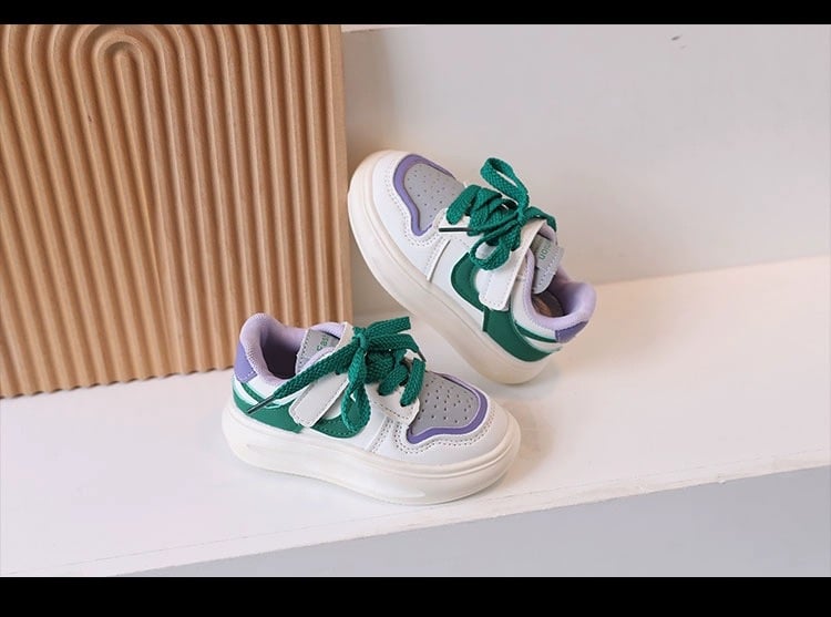 203 - Giày thể thao quai dán giả dây 3 màu size 21-30