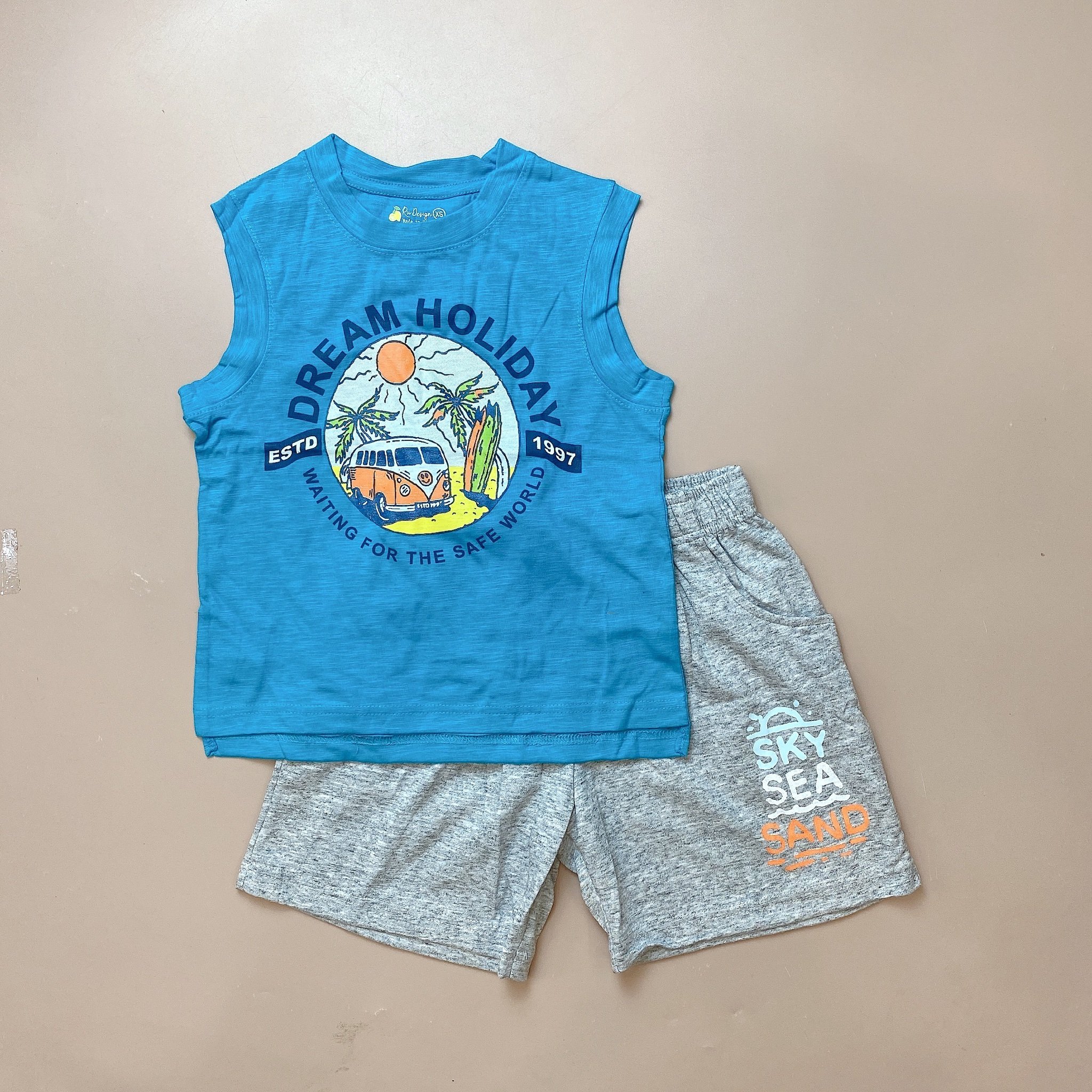 Bộ sát nách vai rơi Ru Design nhiều hình size XS - XL ( 5 - 14y )