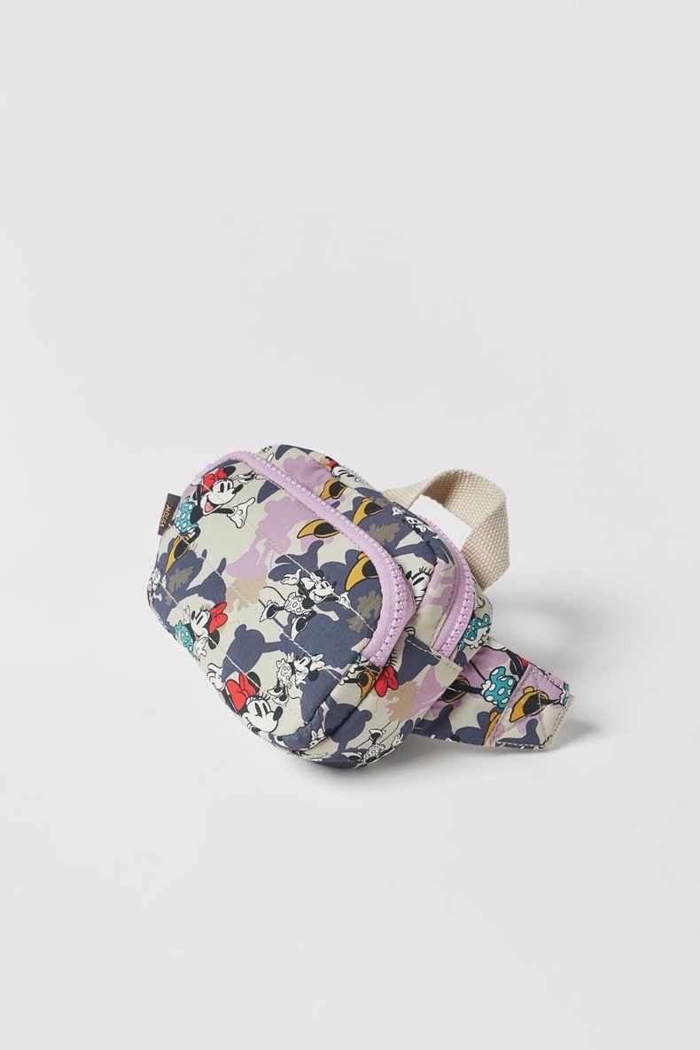 Túi bao tử Zara tím minnie