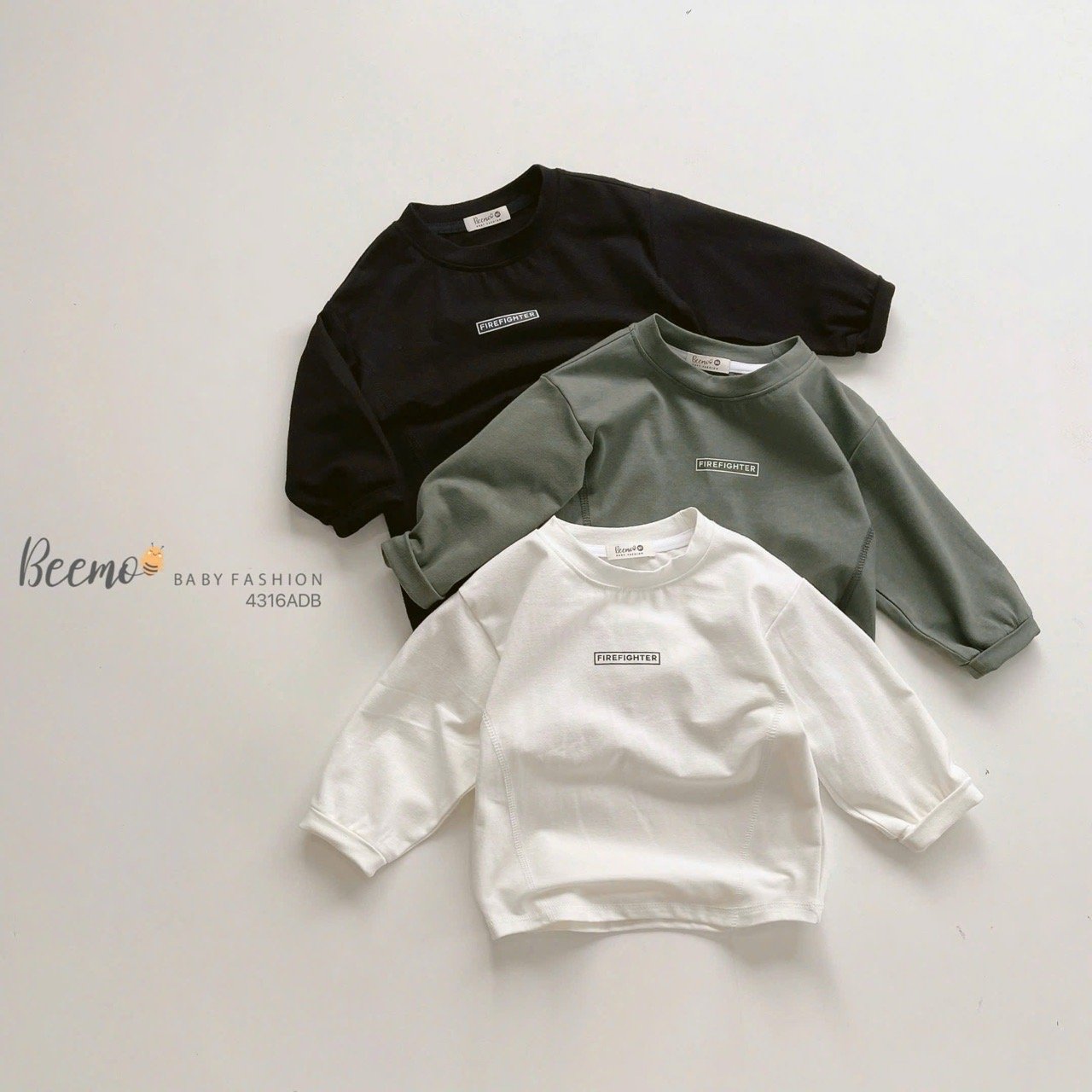 4316ADB - Áo cotton in giữa ngực Beemo