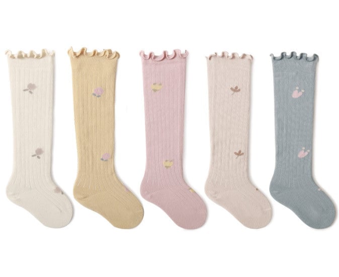 Tất cao tới gối Nemo Baby 5 màu họa tiết cổ bèo