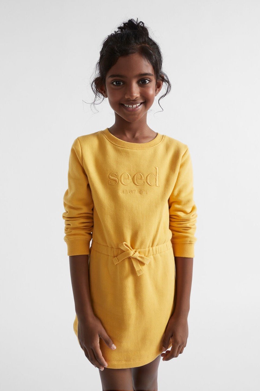 V00107 - Váy nỉ bông chun eo nhiều màu size 12m - 10y