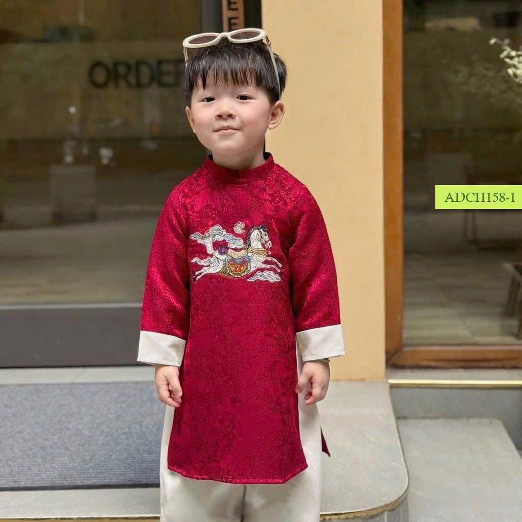 AD02 - Set áo dài trẻ em của Oli River bé trai size 3-12y